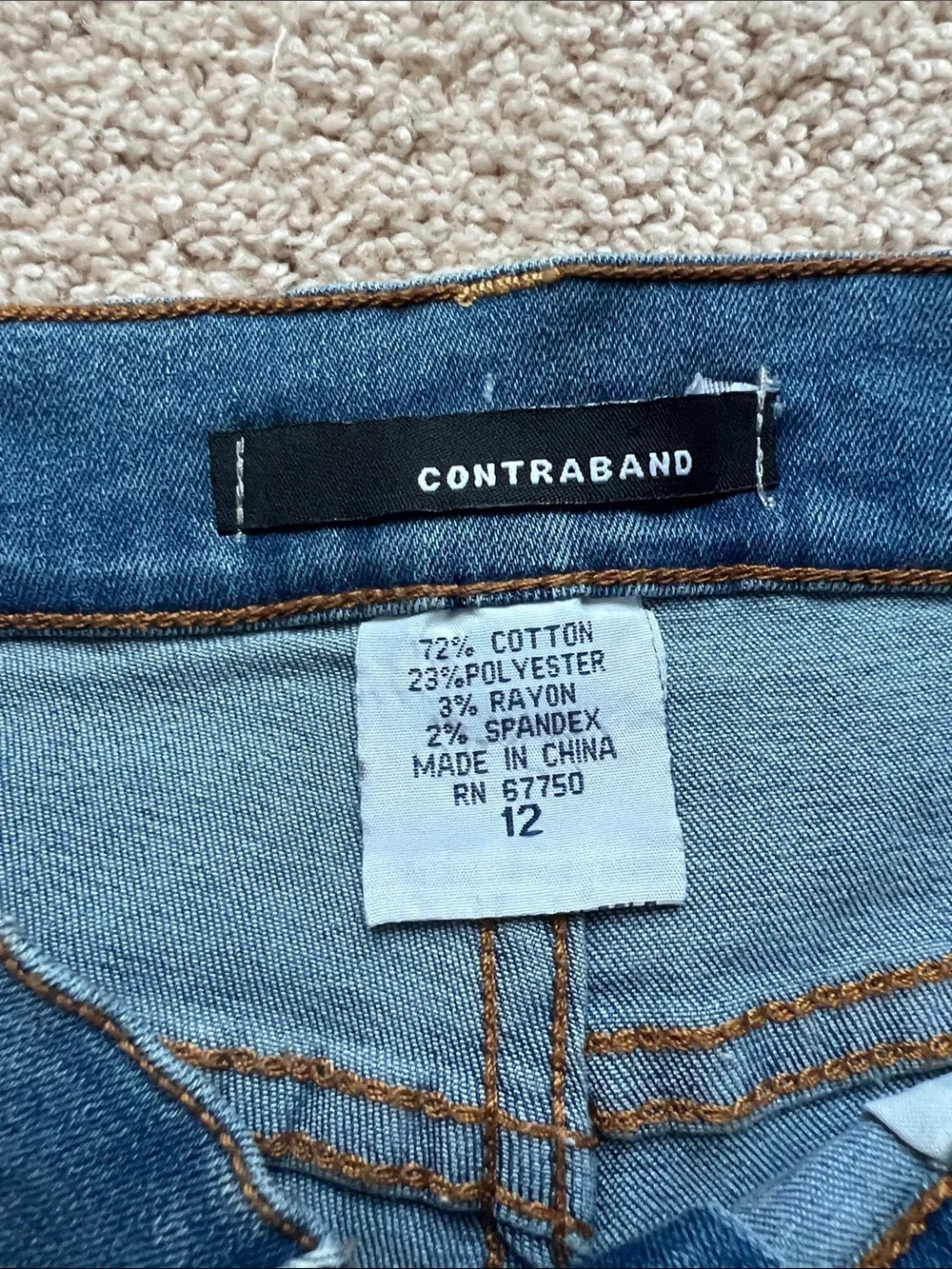 Contraband Kids Distressed Denim Shorts - Blue